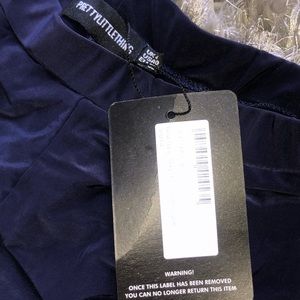Navy High Waisted Biker Shorts Brand New